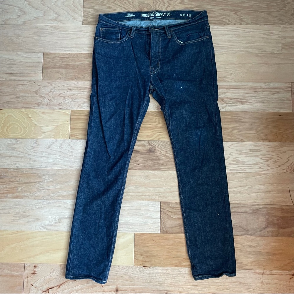 Mossimo Slim Straight Total Flex Faded Jeans